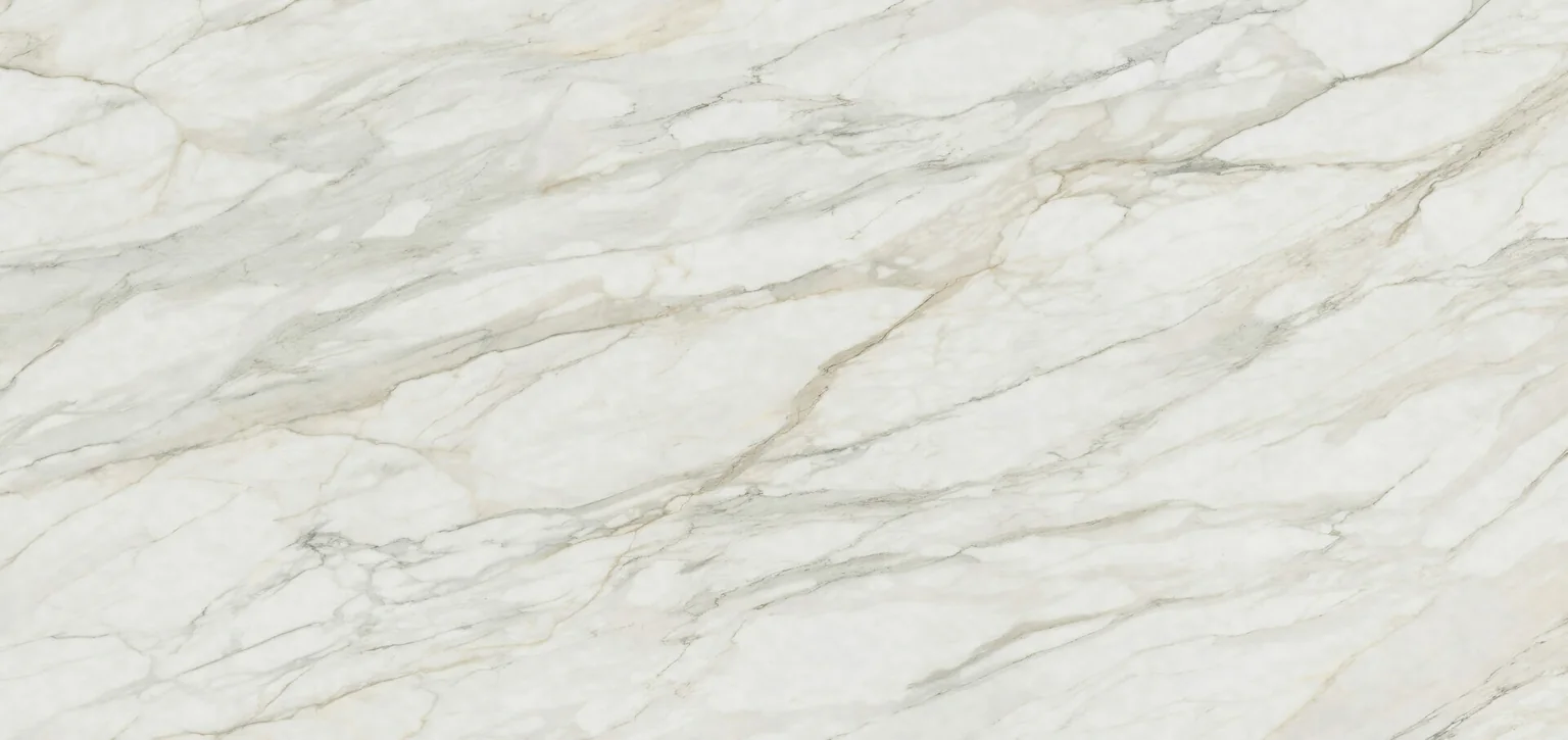 Calacatta, sage-grey veins