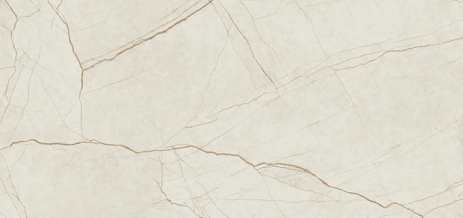 Light beige, gold veins